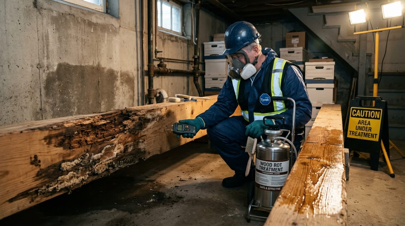 Behandeling huiszwam: hoelang duurt het en welke garanties moet je vragen? Behandeling huiszwam: hoelang duurt een werf en welke garanties vragen?